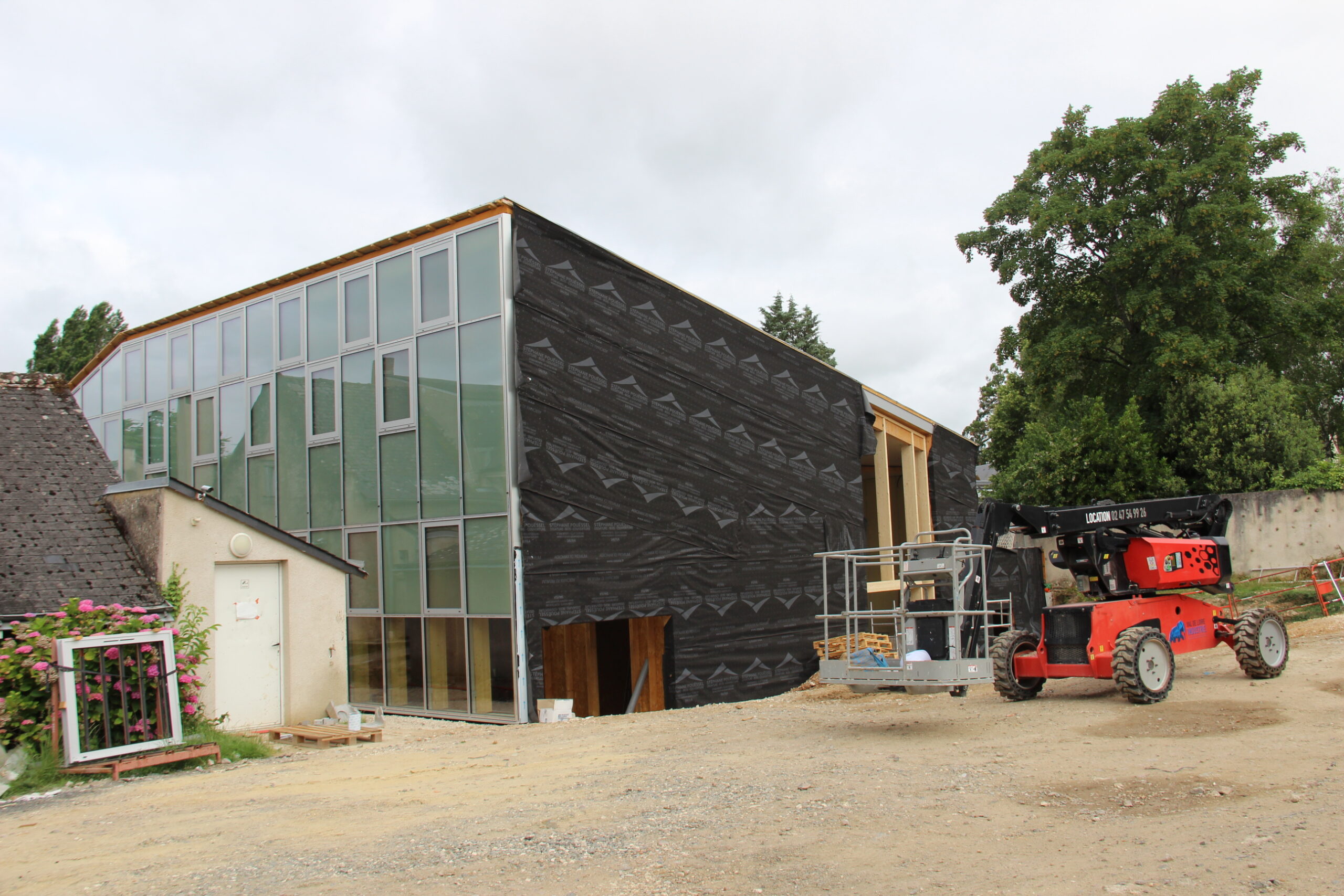 Travaux du nouveau batiment de la MJC