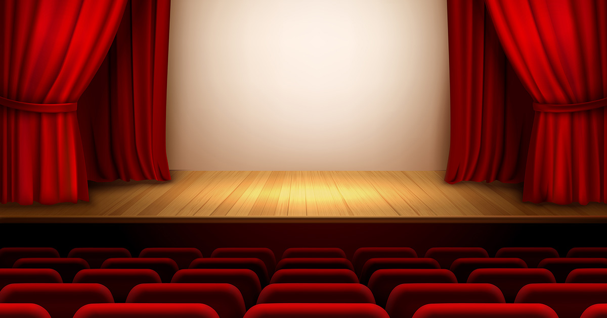 illustration d'une scène de théâtre
