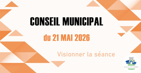 Panneau d'attente avant la retransmission du direct de la séance du conseil municipal
