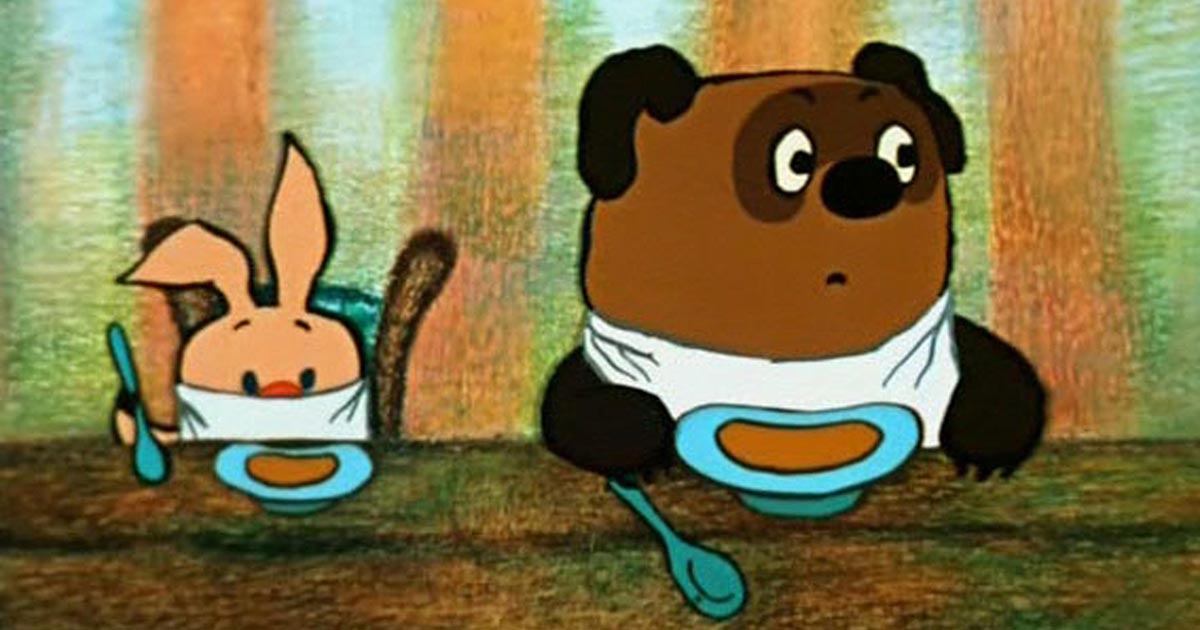 Personnages du film : Winnie et Porcinet.