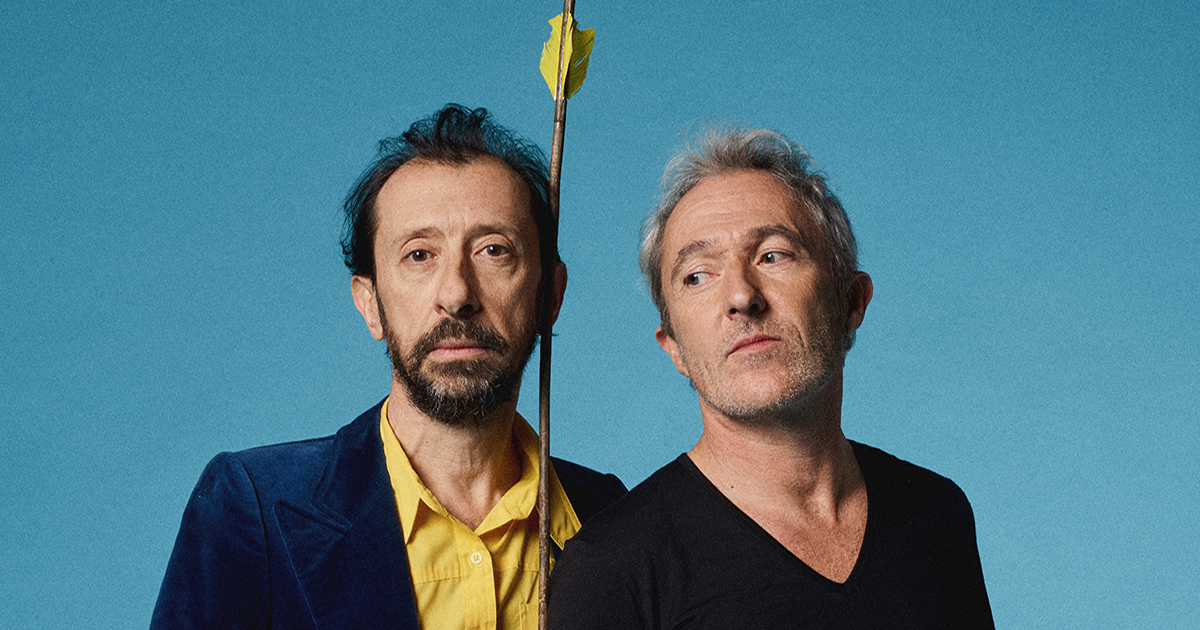 Portrait des deux chanteurs du groupe Les Innocents.