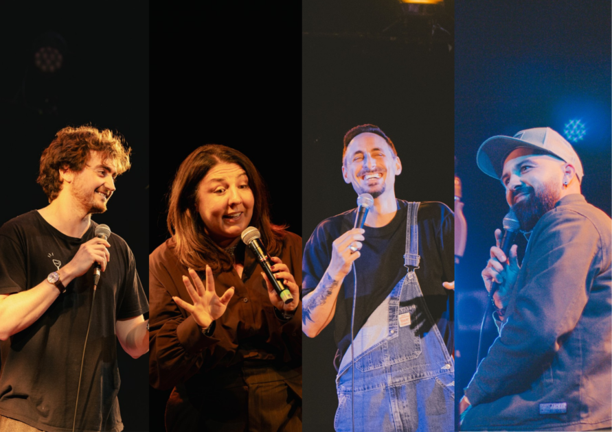 Flowny, Caroline Seba, Tommy Bourbi et Jo Brami : 4 artistes de stand up.